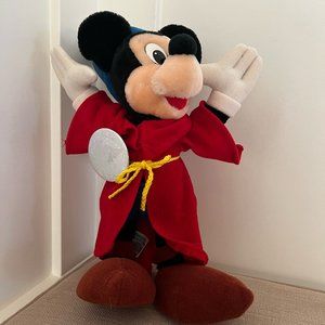 Vintage 90's Sorcerer Mickey Fantasia Disneyland Plush